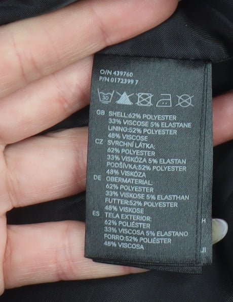 Womens UK Size 14 H&M Blue Overcoat