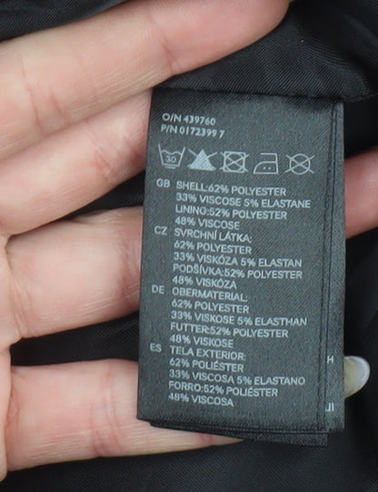 Womens UK Size 14 H&M Blue Overcoat