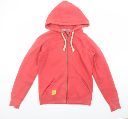 Womens UK Size 10 Joules Pink Full Zip Hoodie