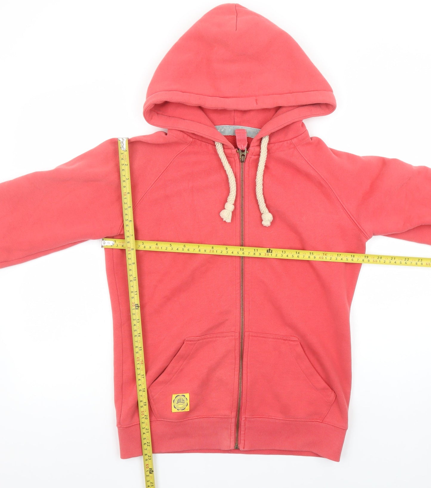 Womens UK Size 10 Joules Pink Full Zip Hoodie