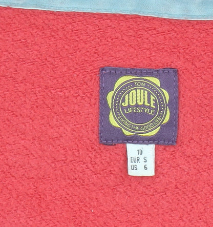Womens UK Size 10 Joules Pink Full Zip Hoodie