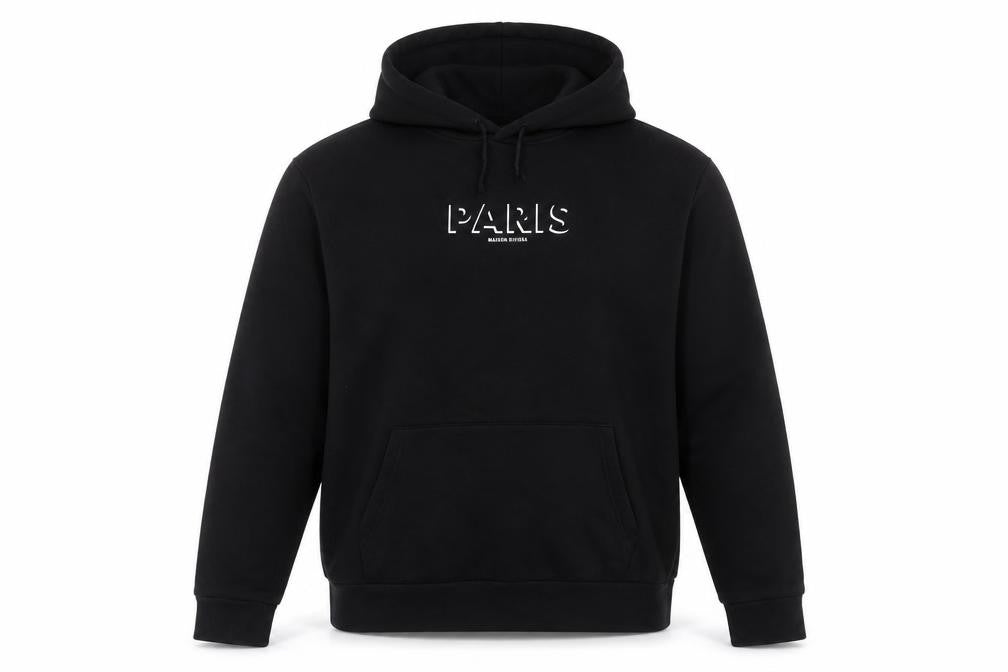 Mens UK Size M River Island Black Pullover Hoodie
