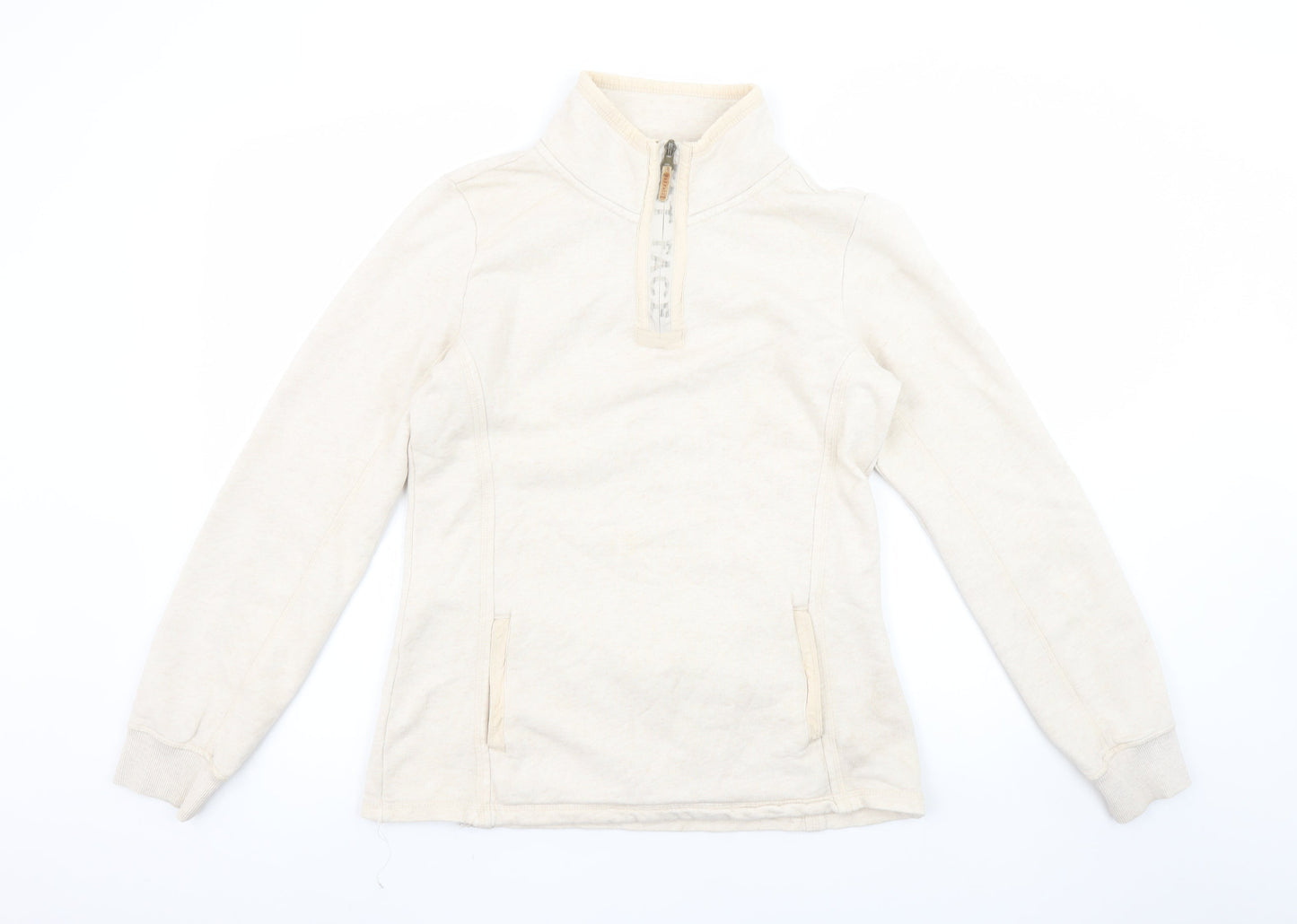Womens UK Size 8 Fat Face Beige Pullover Sweatshirt