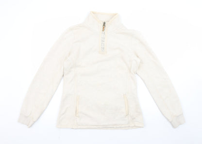 Womens UK Size 8 Fat Face Beige Pullover Sweatshirt