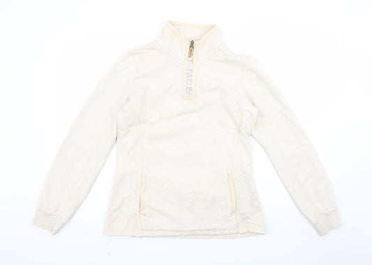 Womens UK Size 8 Fat Face Beige Pullover Sweatshirt