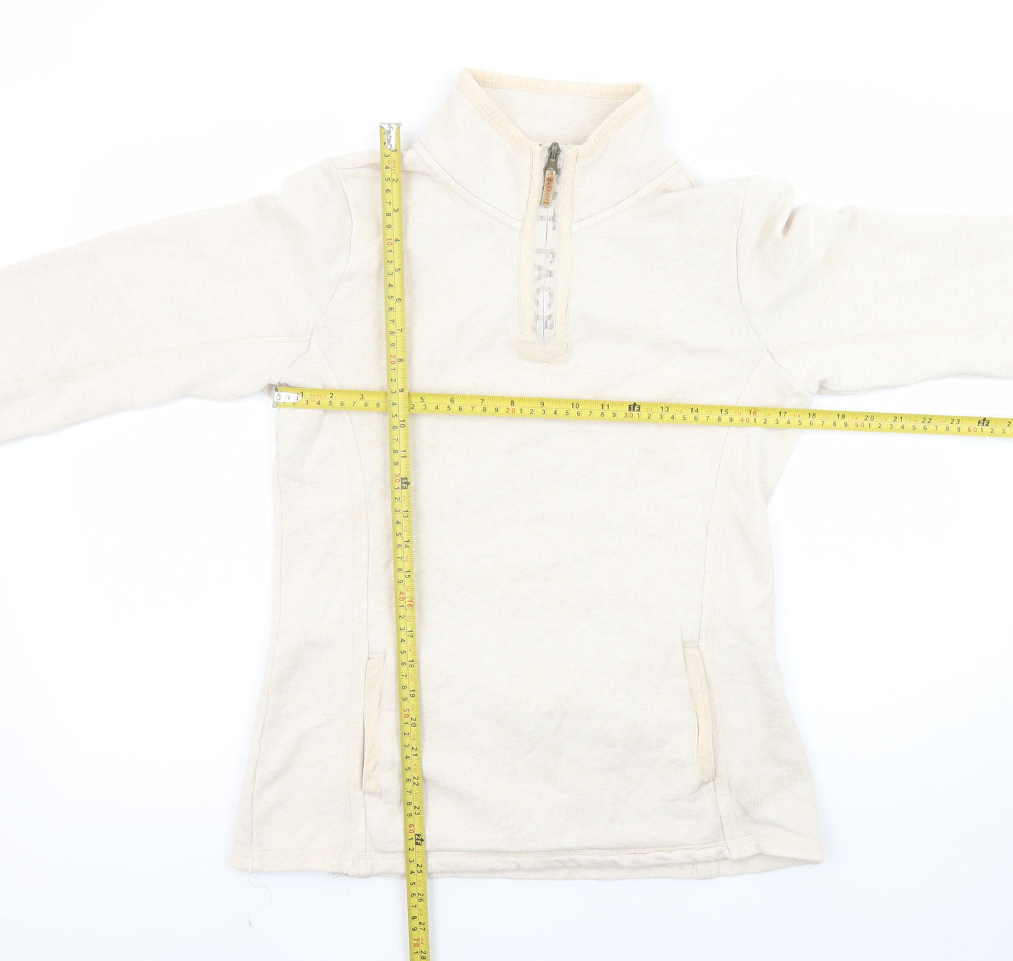 Womens UK Size 8 Fat Face Beige Pullover Sweatshirt