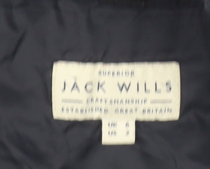 Womens UK Size 8 Jack Wills Blue Puffer Jacket