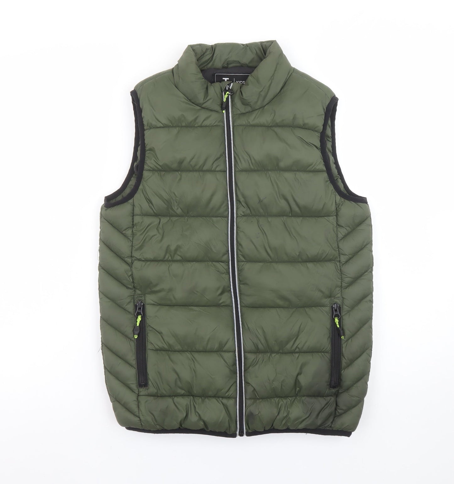 Boys UK Size 11-12 Years TU Green Puffer Jacket