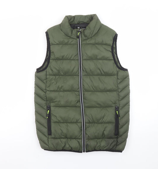 Boys UK Size 11-12 Years TU Green Puffer Jacket