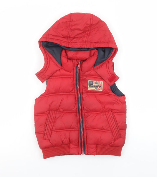Boys UK Size 3 Years Tape à l'œil Red Puffer Jacket
