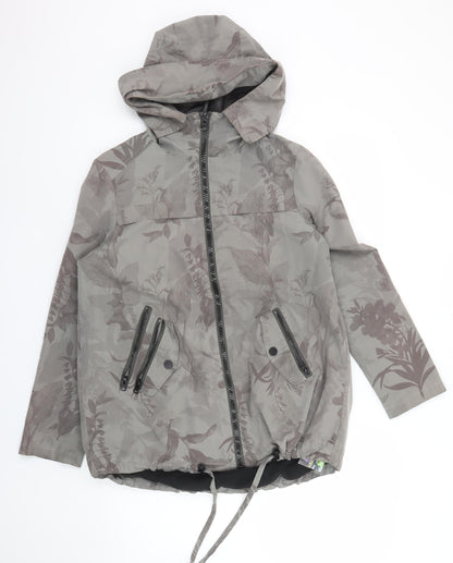 Womens UK Size 8 NEXT Grey Anorak Coat