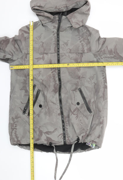 Womens UK Size 8 NEXT Grey Anorak Coat
