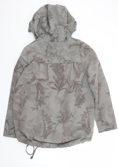 Womens UK Size 8 NEXT Grey Anorak Coat