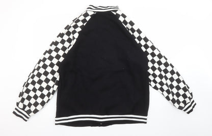 Mens UK Size M BAOERCHEN Black Cardigan Sweatshirt
