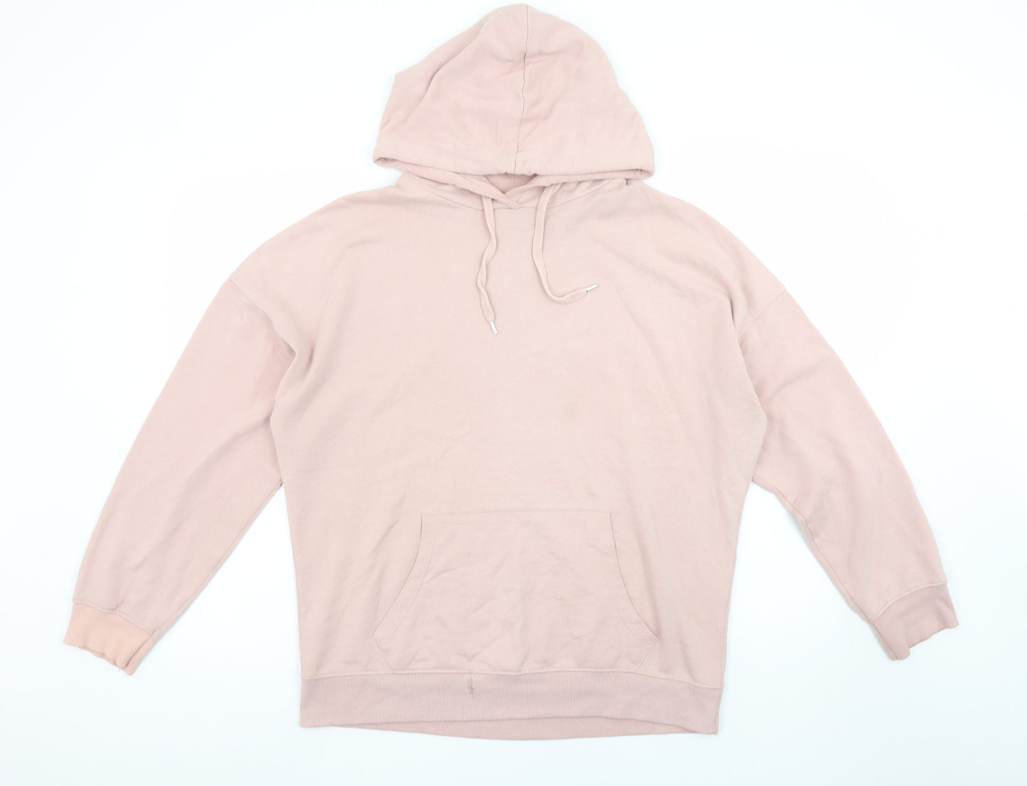 Womens UK Size M New Look Pink Pullover Hoodie