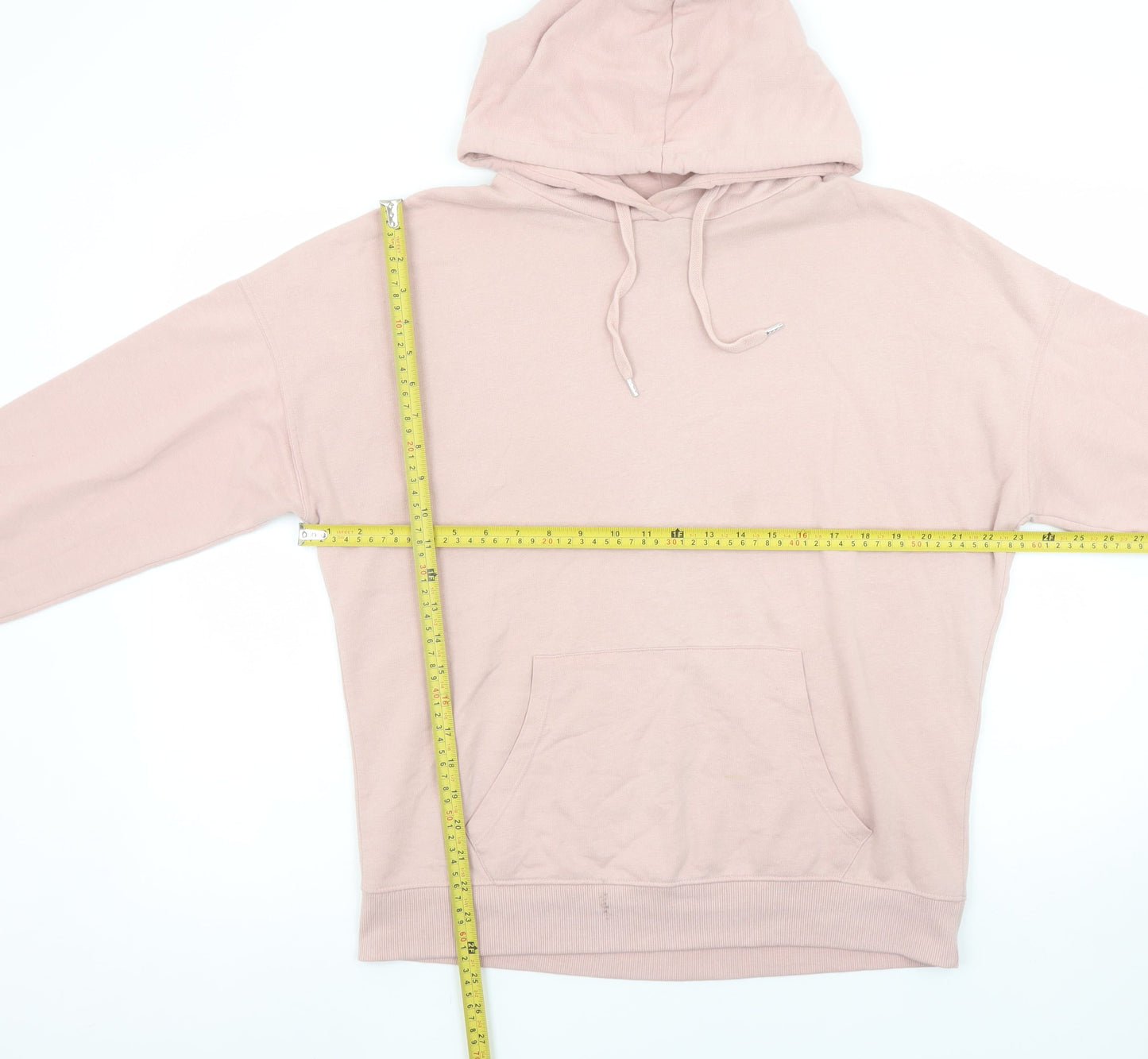 Womens UK Size M New Look Pink Pullover Hoodie