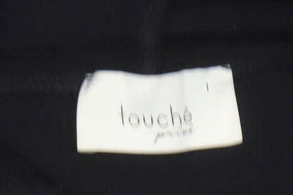 Womens UK Size L Touché Black Pullover Hoodie