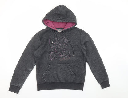Womens UK Size 8 Saltrock Grey Pullover Hoodie