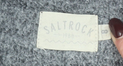 Womens UK Size 8 Saltrock Grey Pullover Hoodie