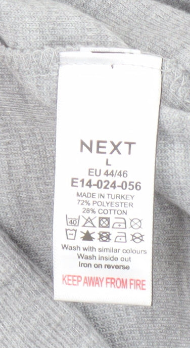 Womens UK Size L NEXT Grey Pullover Hoodie
