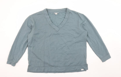 Womens UK Size XL Orvis Blue Pullover Sweatshirt