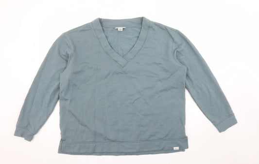 Womens UK Size XL Orvis Blue Pullover Sweatshirt