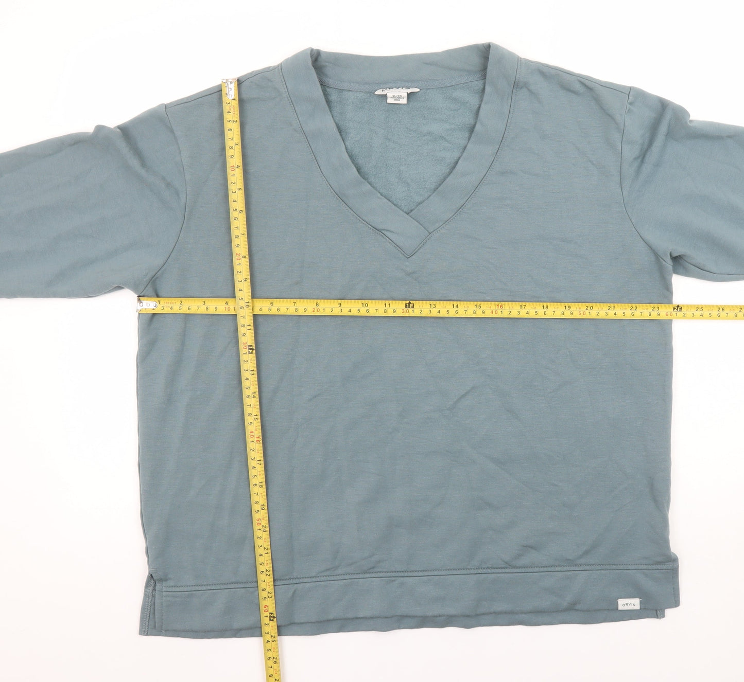 Womens UK Size XL Orvis Blue Pullover Sweatshirt