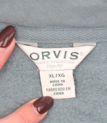 Womens UK Size XL Orvis Blue Pullover Sweatshirt