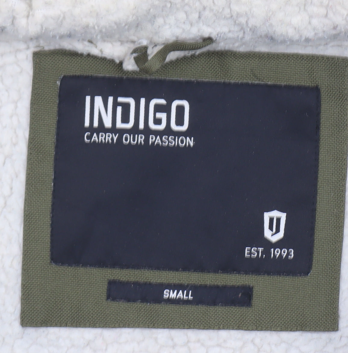Mens UK Size S INDICODE Green Parka Coat