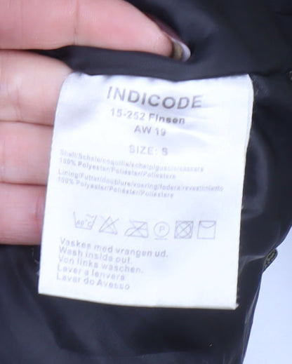 Mens UK Size S INDICODE Green Parka Coat