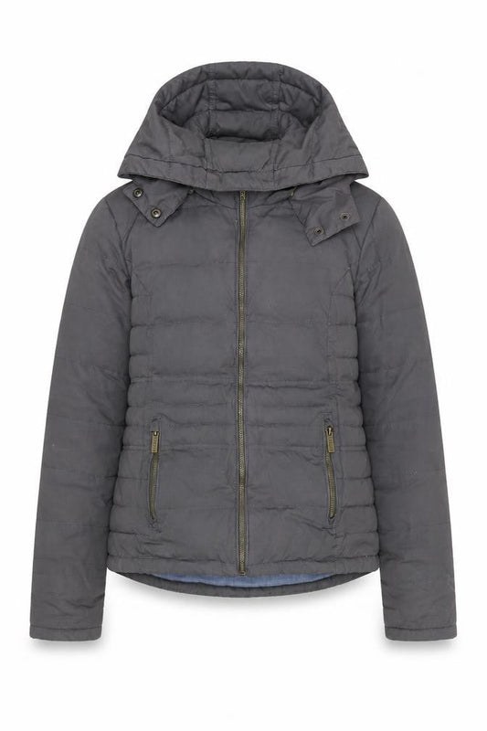 Womens UK Size S FatFace Grey Puffer Jacket