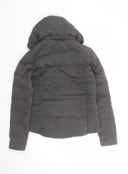 Womens UK Size S FatFace Grey Puffer Jacket