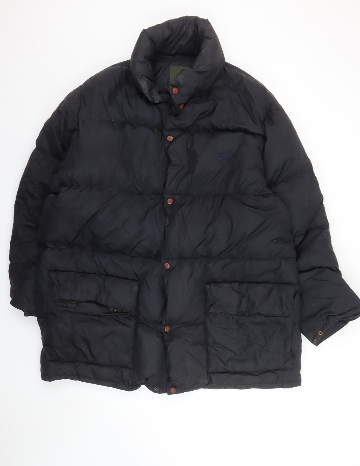 Mens UK Size 50 Henry Cotton's Black Puffer Jacket