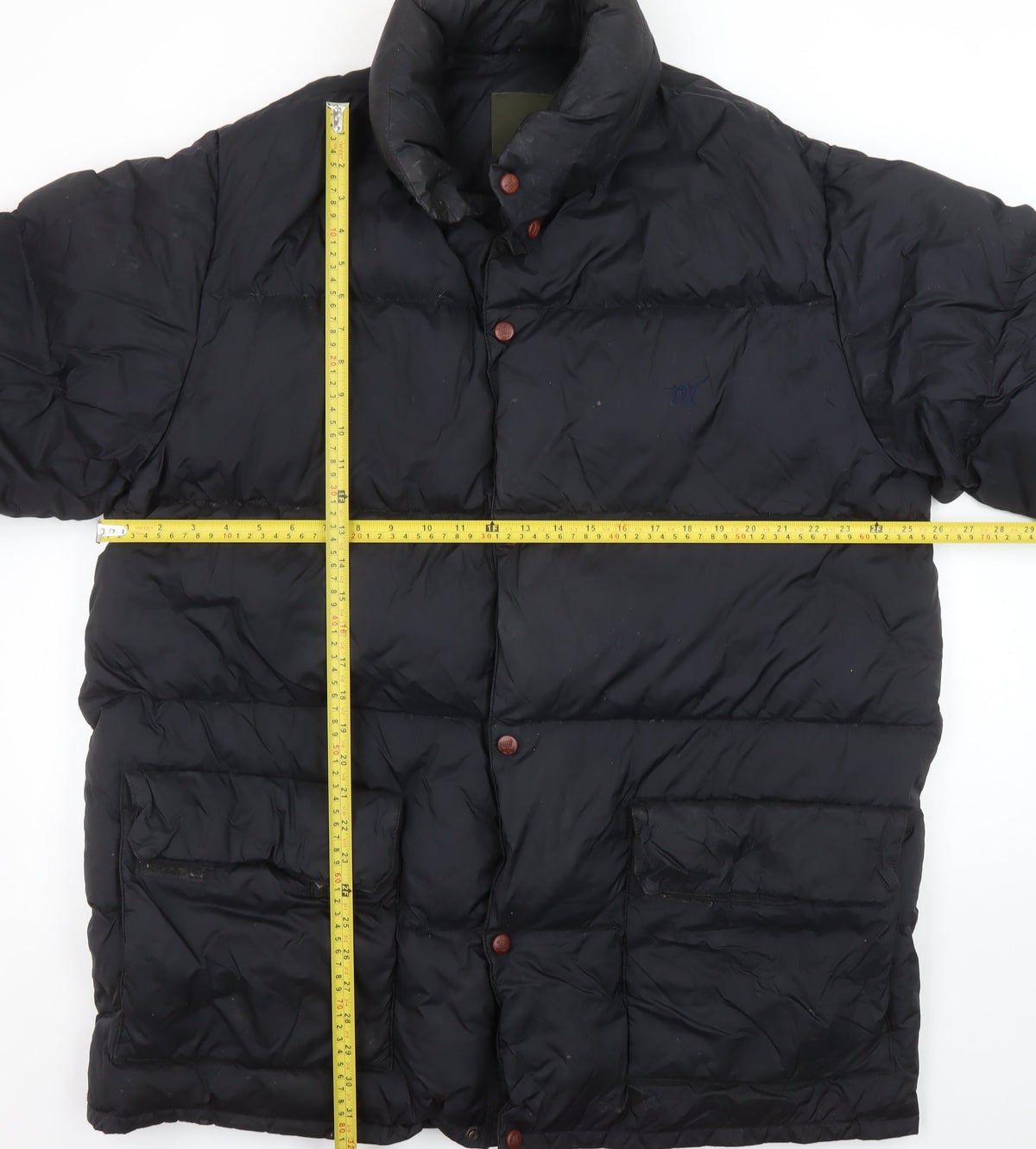 Mens UK Size 50 Henry Cotton's Black Puffer Jacket