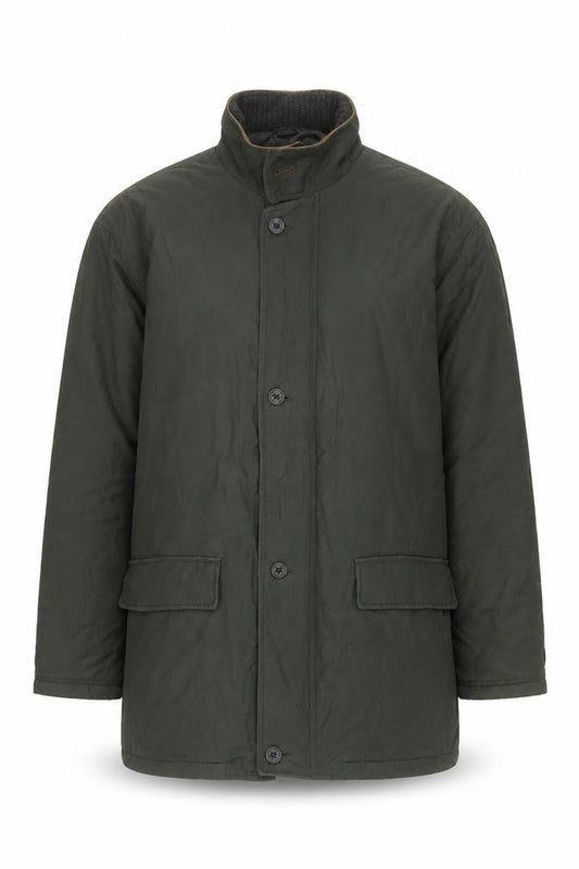 Mens UK Size M Wolsey Green Overcoat