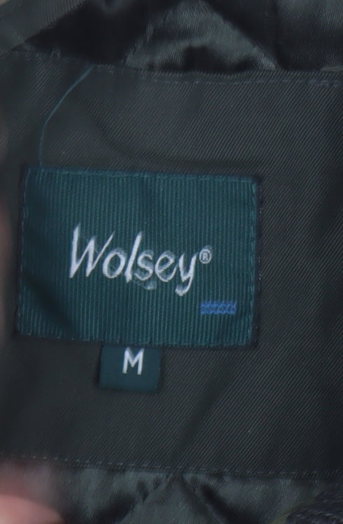 Mens UK Size M Wolsey Green Overcoat
