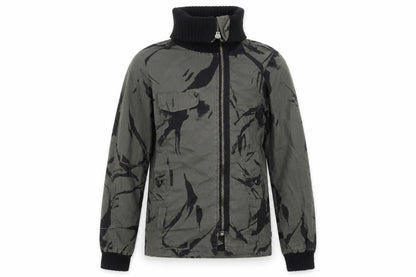 Addict Men's Green Camouflage XS Bomber Jacket Full Zip Cotton Blend