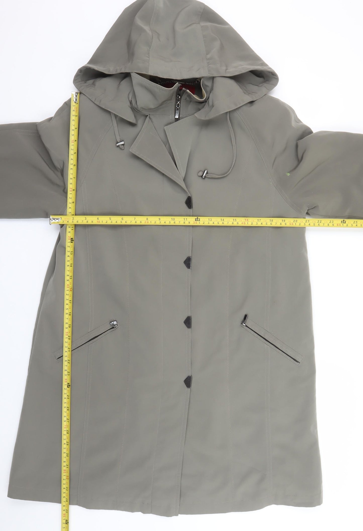 Womens UK Size M Jacques Vert Grey Rain Coat