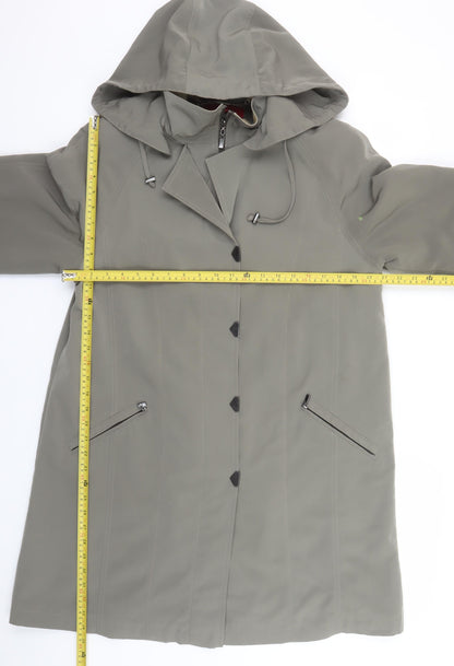 Womens UK Size M Jacques Vert Grey Rain Coat