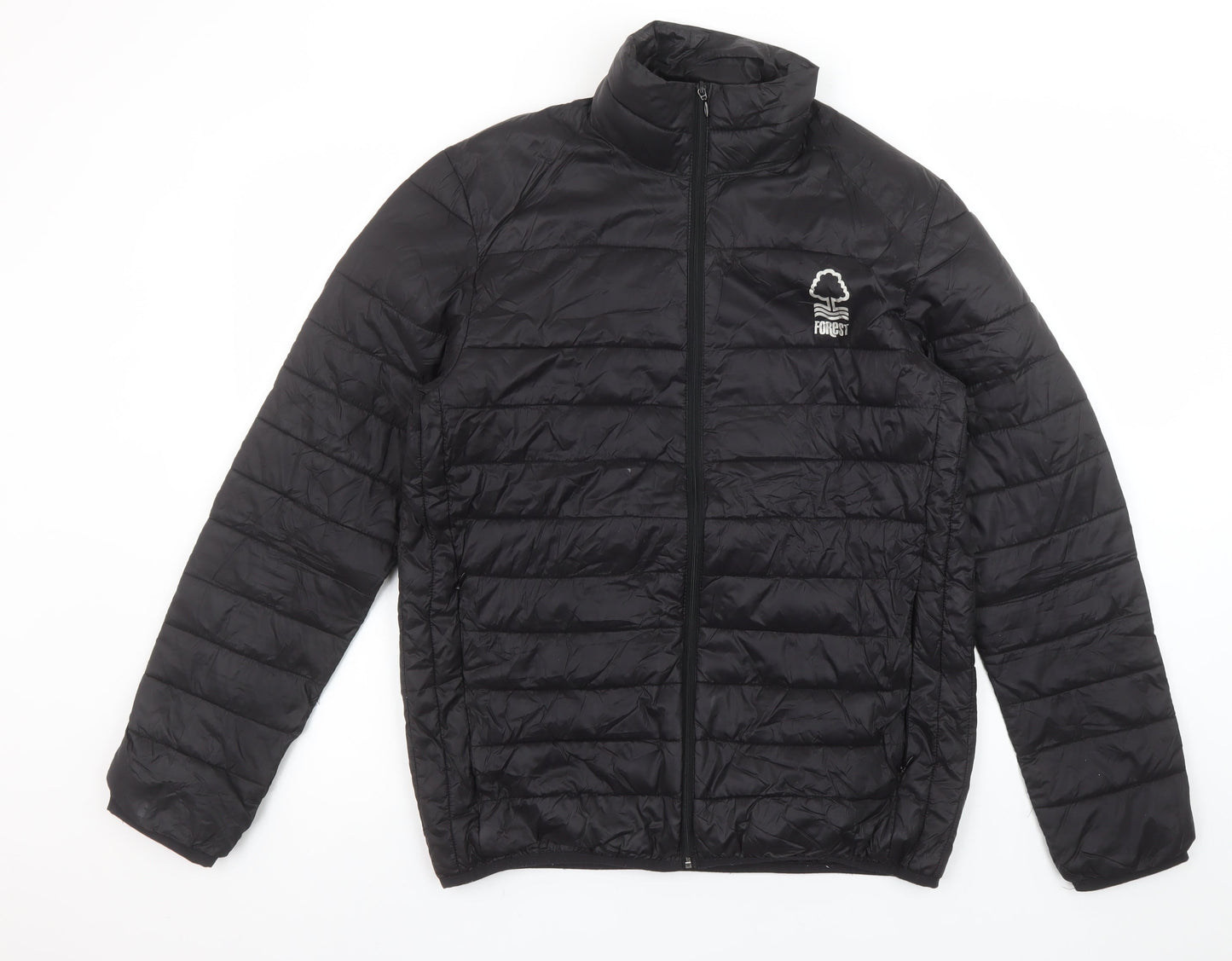 Mens UK Size S Forest Black Puffer Jacket