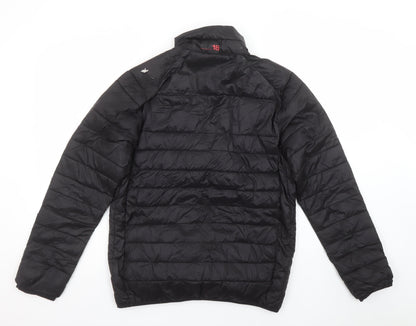 Mens UK Size S Forest Black Puffer Jacket