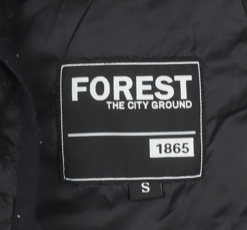 Mens UK Size S Forest Black Puffer Jacket