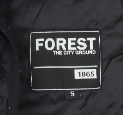 Mens UK Size S Forest Black Puffer Jacket