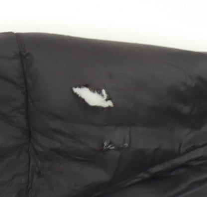 Mens UK Size S Forest Black Puffer Jacket