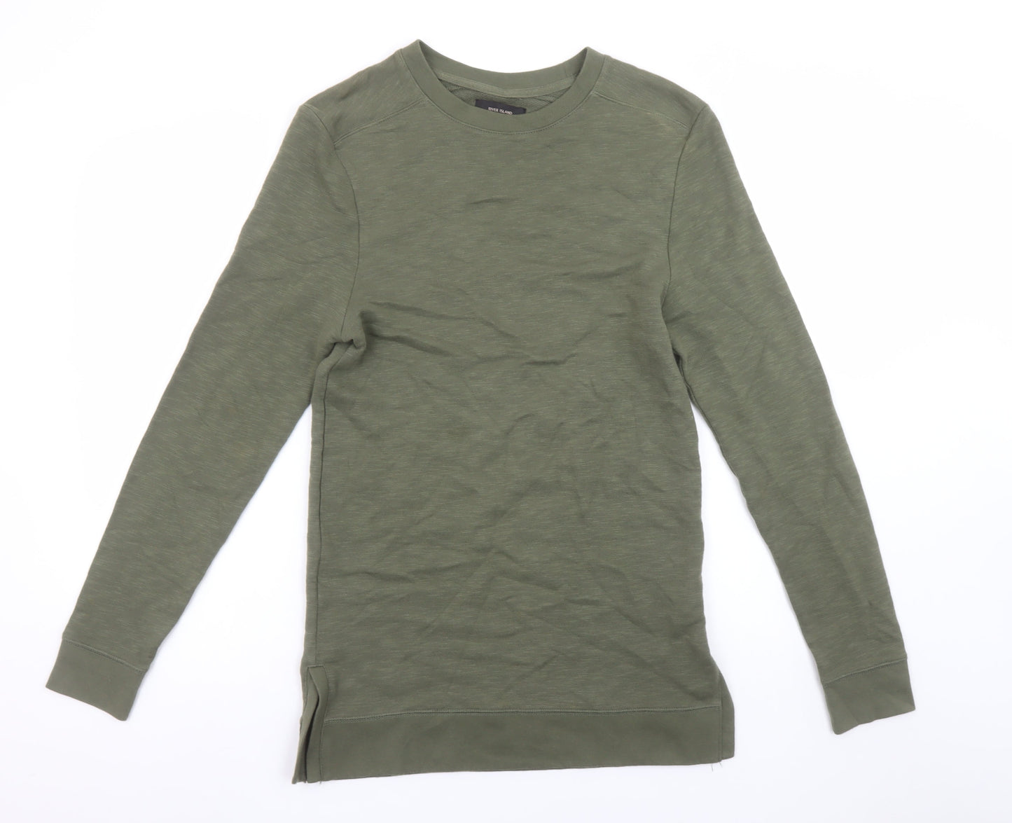 Womens UK Size XS River Island Green Pullover Sweatshirt