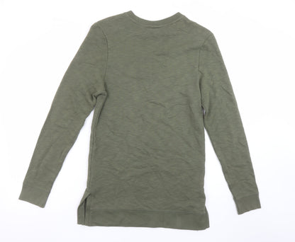 Womens UK Size XS River Island Green Pullover Sweatshirt