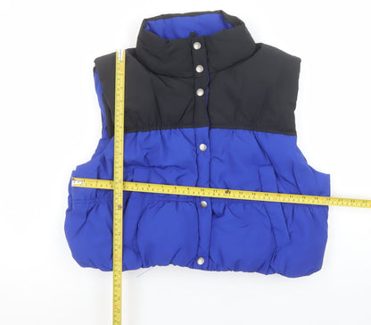 Womens UK Size L H&M Blue Puffer Jacket