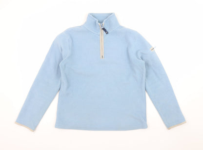 Womens UK Size S Weird Fish Blue Pullover Sweatshirt