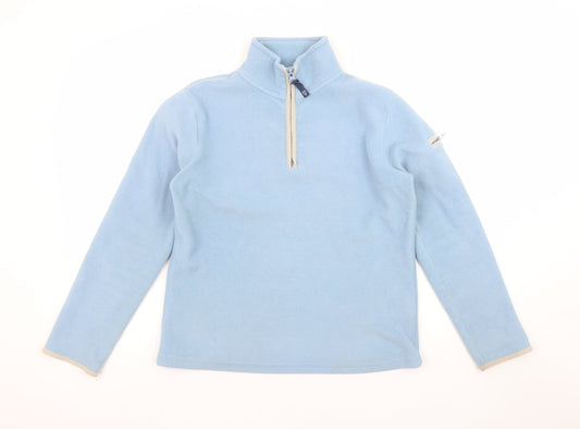 Womens UK Size S Weird Fish Blue Pullover Sweatshirt