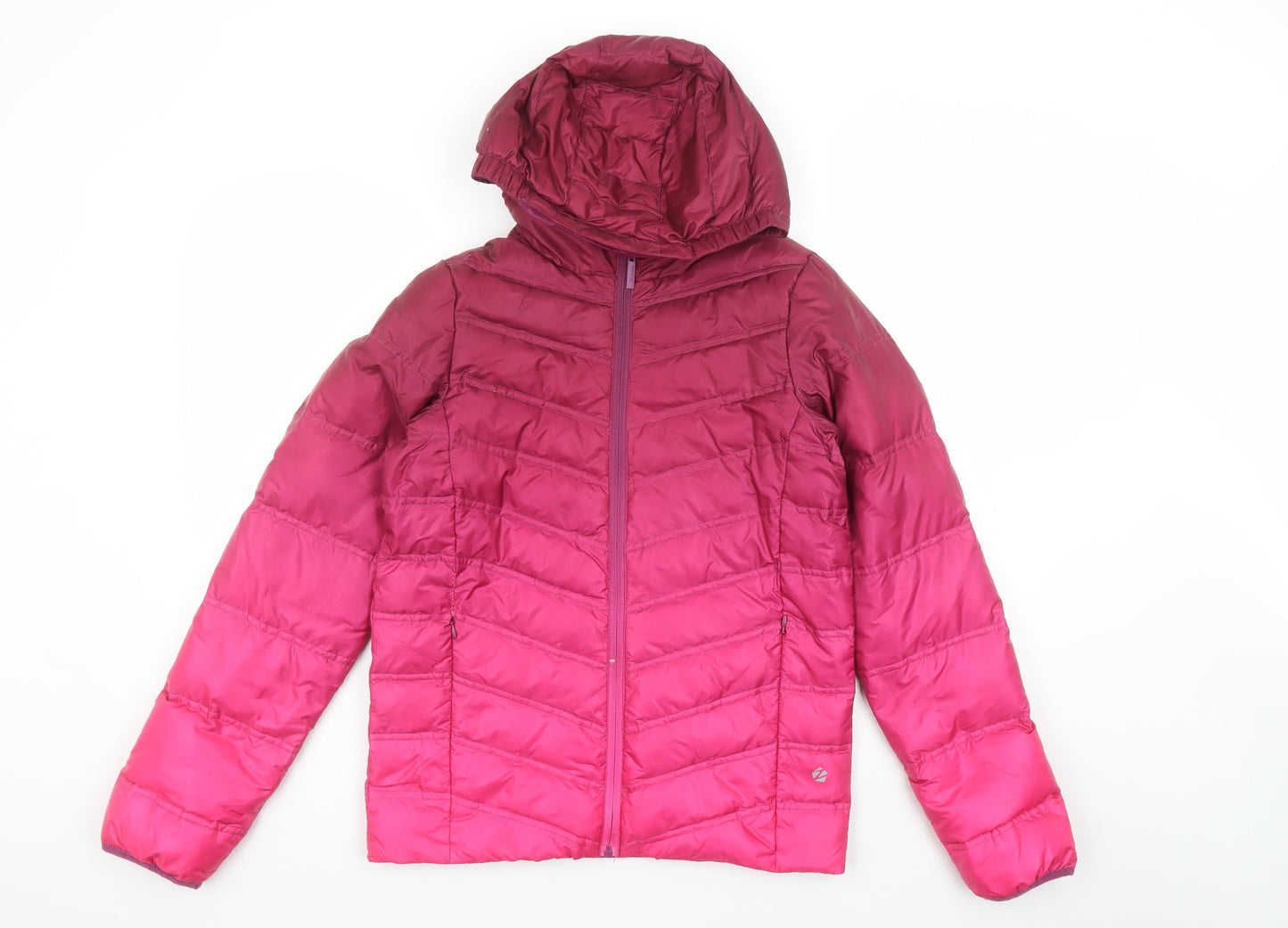 Girls UK Size 13 Years Zakti Pink Puffer Jacket